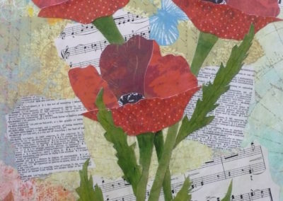 Paper Poppies in Red